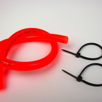 強化ガソリン燃料ホース300mmオレンジ