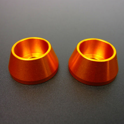 アルミ製アルマイトロゼット2本入りM8ゴールド