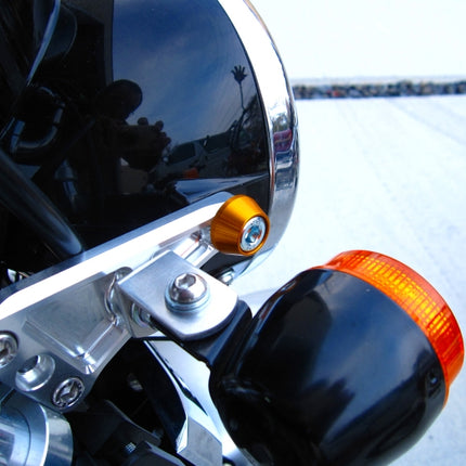 アルミ製アルマイトロゼット2本入りM8ゴールド