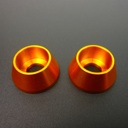 アルミ製アルマイトロゼット2本入りM8ゴールド