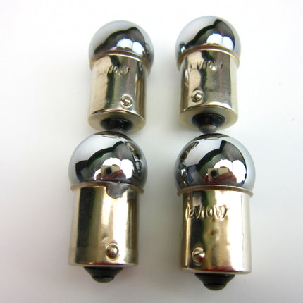 12V10Wウインカークロームオレンジ球(タイプG18)4個