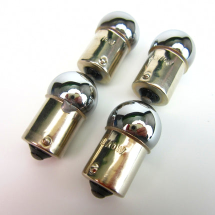 12V10Wウインカークロームオレンジ球(タイプG18)4個