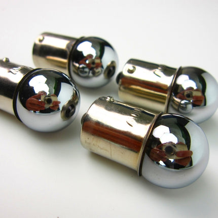 12V10Wウインカークロームオレンジ球(タイプG18)4個