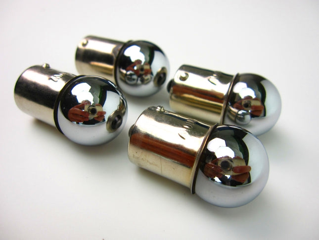 12V10Wウインカークロームオレンジ球(タイプG18)4個