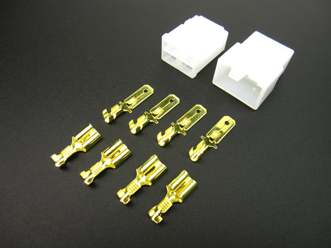 250シェル逆ロック付きコネクター4極カプラーギボシ付