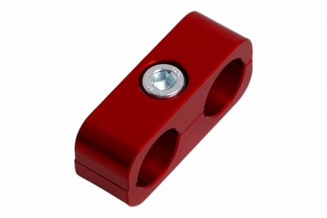 オイル クーラー/キャッチ用 ホースガイドφ14～15用レッド