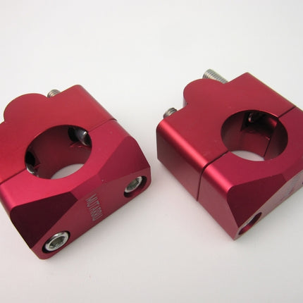 GROM/MSXアルミ製ハンドルバークランプφ径28.6mm赤