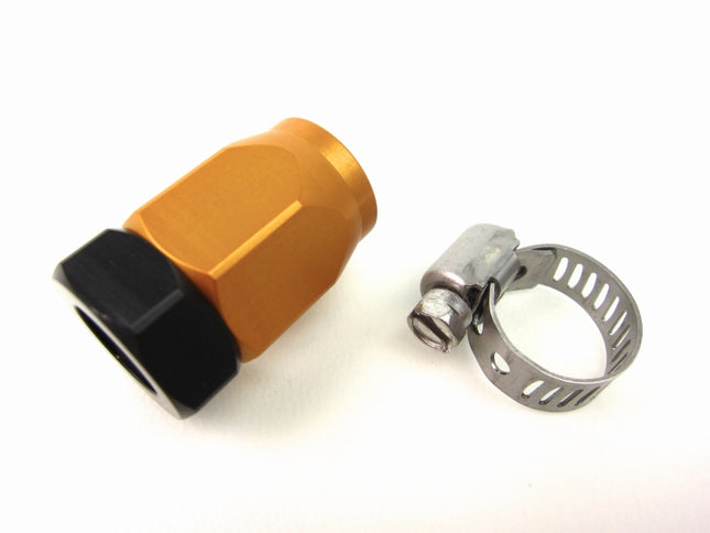 アルミ製FWホースエンドキャップ ゴールド×ブラック