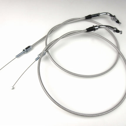 GROMスロットルケーブルステンレスメッシュ10cmロング