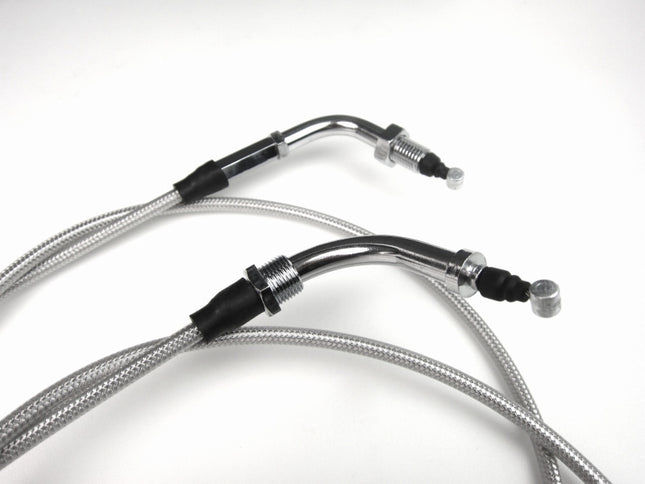 GROMスロットルケーブルステンレスメッシュ20cmロング