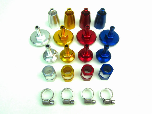 ホースエンドキャップ2ピース構造シルバー