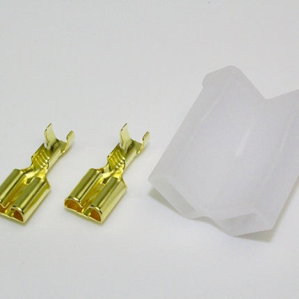 250シェルコネクター2極カプラー(ウインカーリレー用)