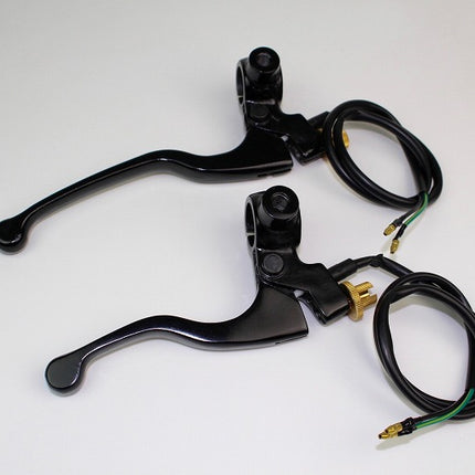 フロントブレーキレバーロングミラー台座あり正ネジM8