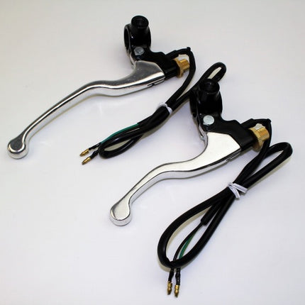 フロントブレーキレバーショートミラー台座あり正ネジM8