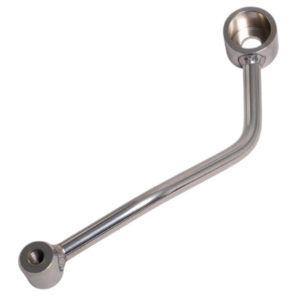 OUTLET マフラーステー汎用ステンレス製オフセット50mm/長さ175mm右用