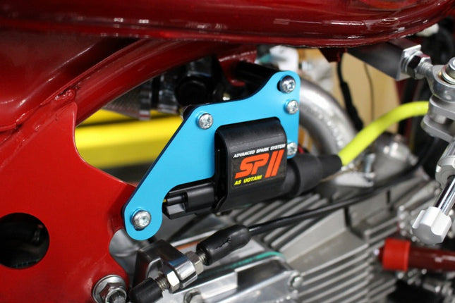 SPII汎用ハイパワーコイルモンキーフレームマウントステー黒