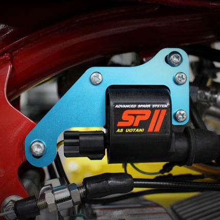 SPII汎用ハイパワーコイルモンキーフレームマウントステー水色