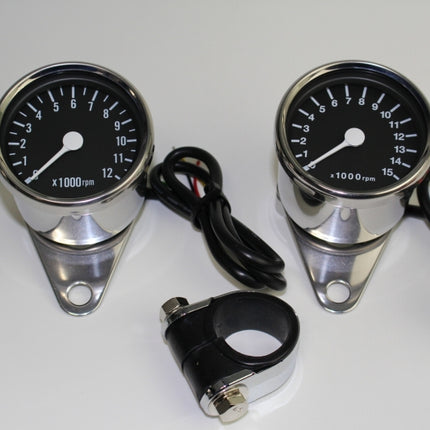 タコメーター12000RPM表示φ60ディスプレィブラック