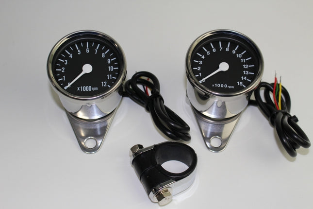 タコメーター15000RPM表示φ60ディスプレィブラック