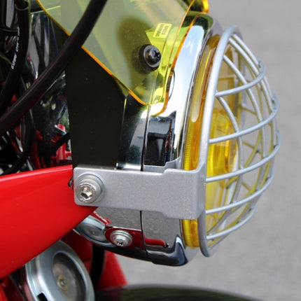 モンキーヘッドライト用アイロンプロテクターシルバー