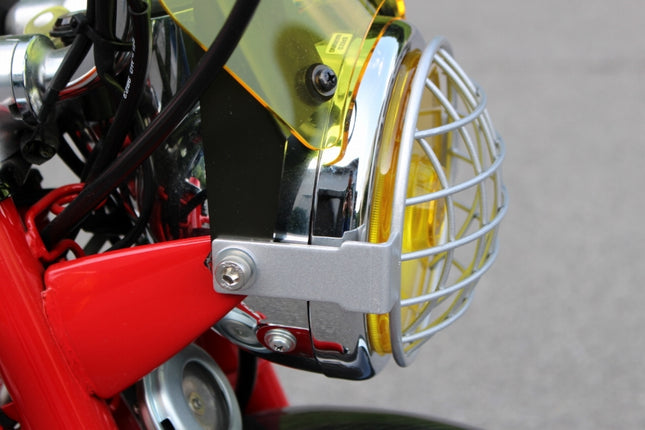 モンキーヘッドライト用アイロンプロテクターシルバー