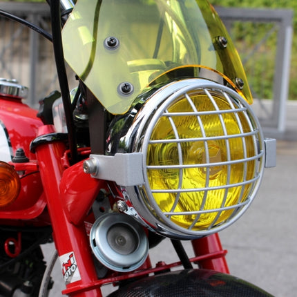 モンキーヘッドライト用アイロンプロテクターシルバー