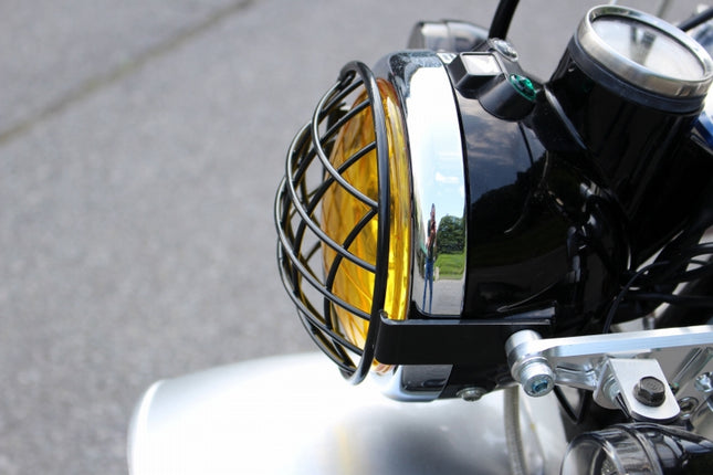 モンキーヘッドライト用アイロンプロテクターブラック