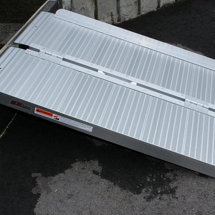 アルミ製 台車・車椅子・バイク用段差解消スロープ91cm