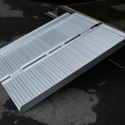 アルミ製 台車・車椅子・バイク用段差解消スロープ91cm