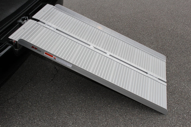 アルミ製 台車・車椅子・バイク用段差解消スロープ122cm