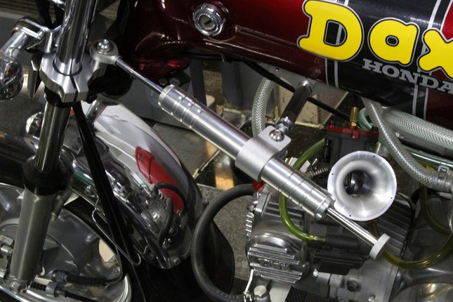 アルミ製ステアリングダンパーブラケットダックスフレーム専用