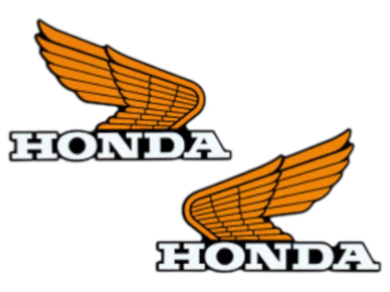 Honda CLASSICS オールドウイングステッカー14(イエロー 14