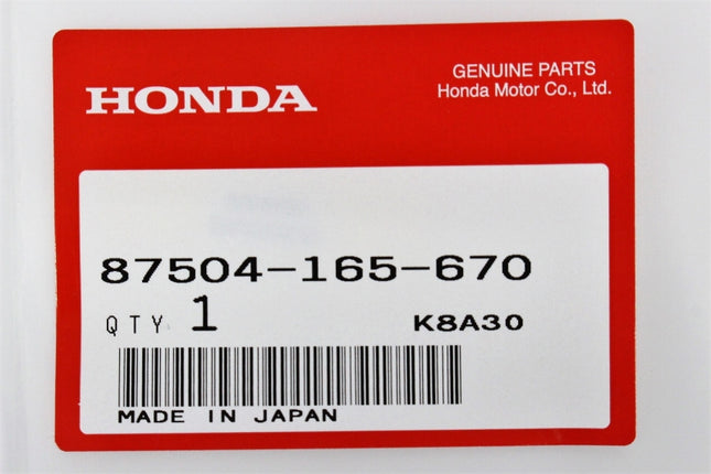 ホンダ純正モンキースピード警告ラベル