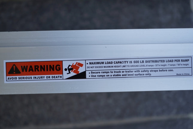 アルミ製 台車・車椅子・バイク用段差解消スロープ45cm