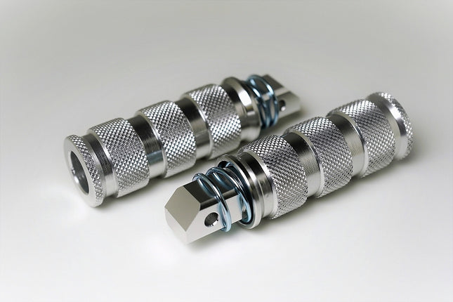 エイプ100用アルミ製ビレットタンデムフットステップ