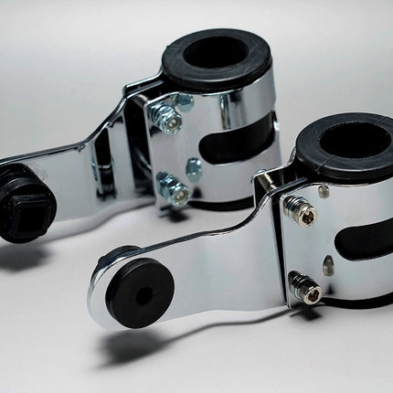 スチール製ヘッドライトステーφ30～31mmメッキ