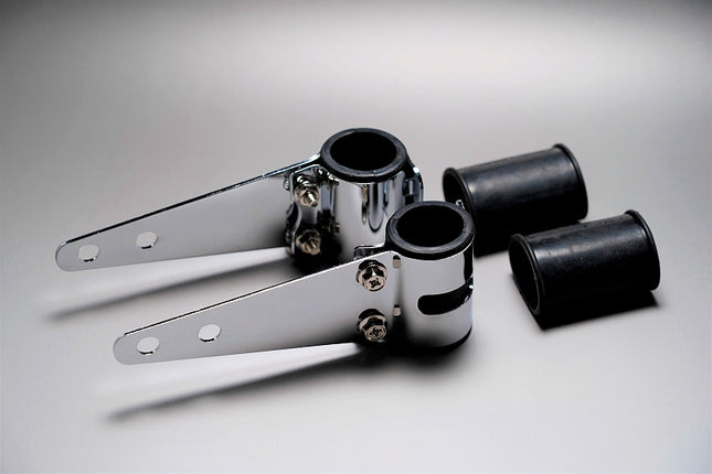 スチール製ヘッドライトステーφ30～38mmメッキ