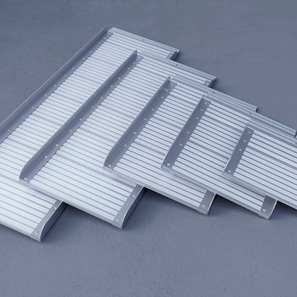 アルミ製 バイク・一輪車・農機具用段差解消スロープ長さ30cm