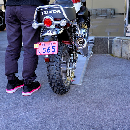 アルミ製 バイク・一輪車・農機具用段差解消スロープ長さ30cm