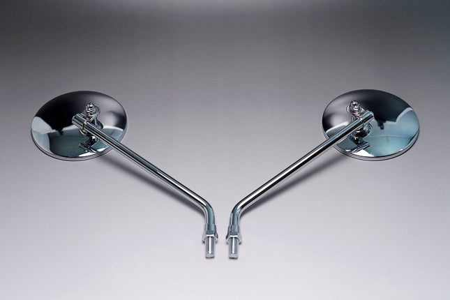 モンキー125/汎用タイプ レトロミラー スチール製メッキ