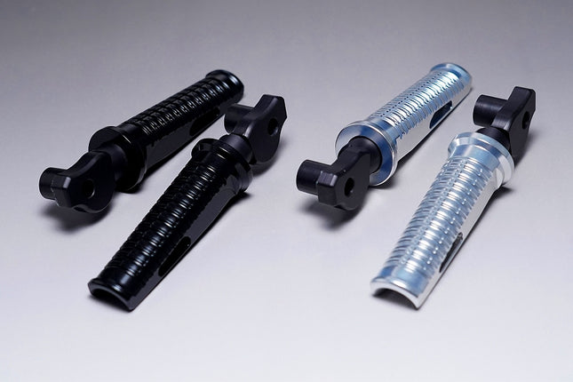 モンキーアルミ製ビレットサーキットフットステップ ブラック