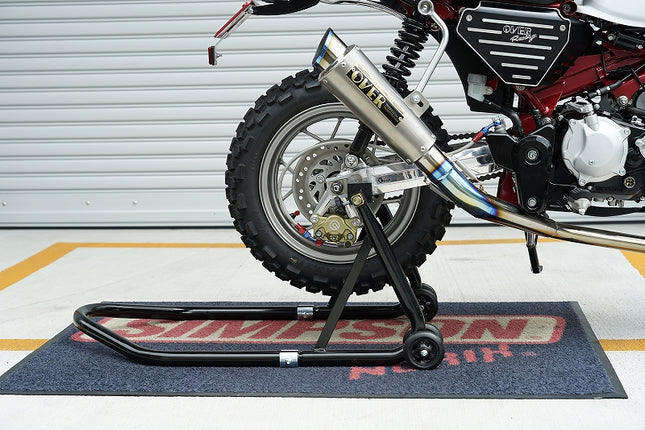 バイク用12～21インチホイール車リアスタンド ブラック