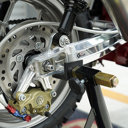 バイク用12～21インチホイール車リアスタンド ブラック