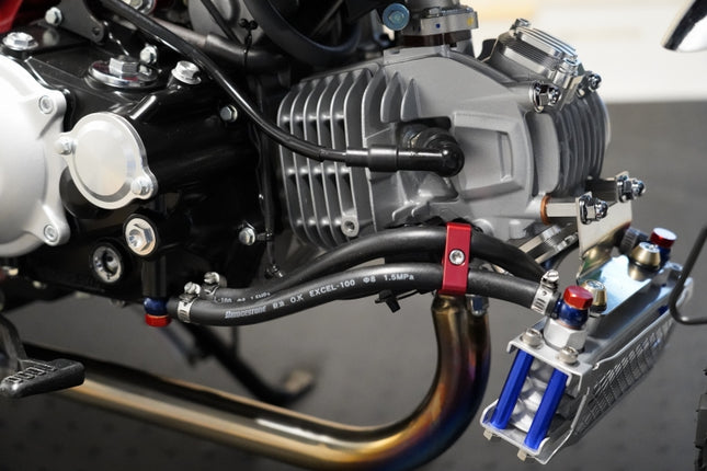 モンキー125/Gromシリンダーヘッドナットセットクロームメッキ