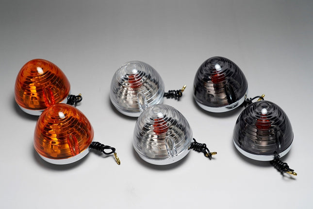 カブCUB用フロントウインカーセット クリアレンズ