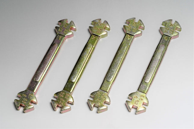 二輪車ホイール用スポークニップルレンチ4本セット