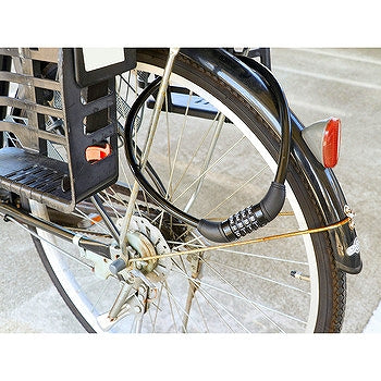 ワイヤー錠ダイヤル式タイプ長さ700mm