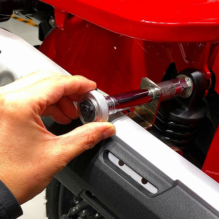 アルミ製CNCブッシュ式フィンガーラチェット3/8インチ