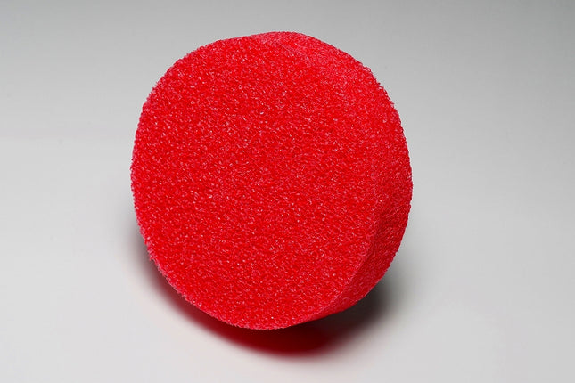 タイヤクリーム用スポンジ丸型レッド