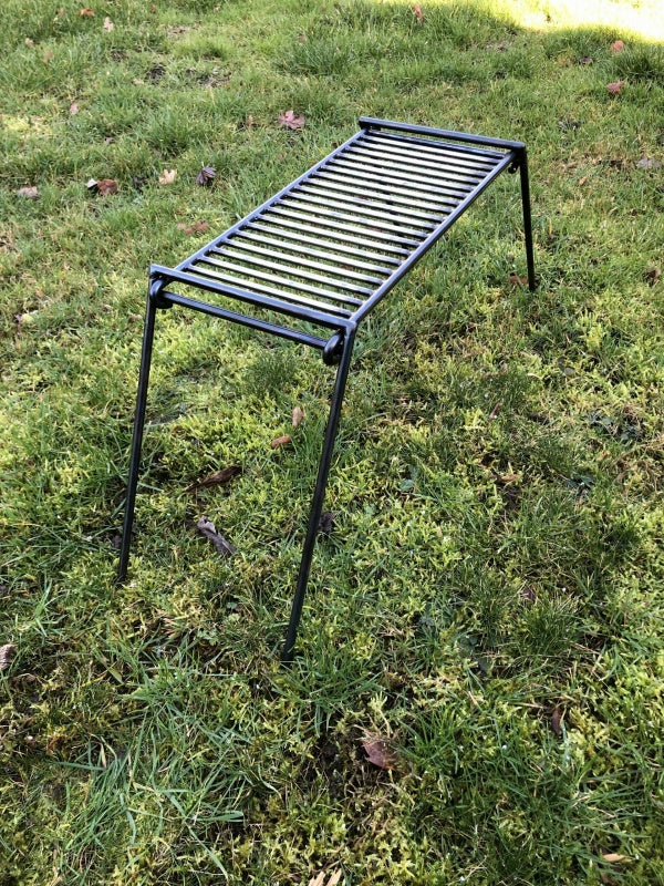 ブッシュクラフト 折り畳み式グリル台13x32cm ブリディシュ製